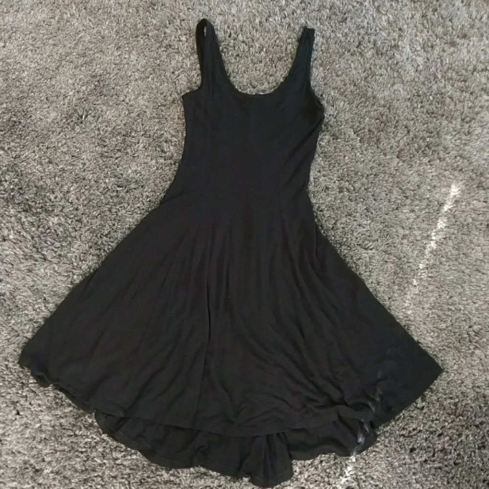 Old Navy black fit & flare jersey dress