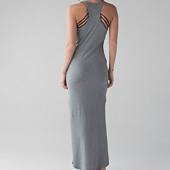 lululemon athletica Dresses & Skirts - LULULEMON GRAY MAXI FULL LENGTH DRESS -- Size 6