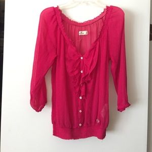 Fuchsia blouse