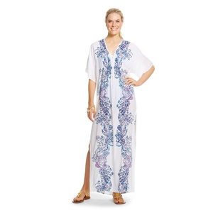 Lilly Pulitzer Kaftan Cover Up Wave Pool Sz S NWT
