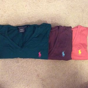Ralph Lauren v-neck shirts