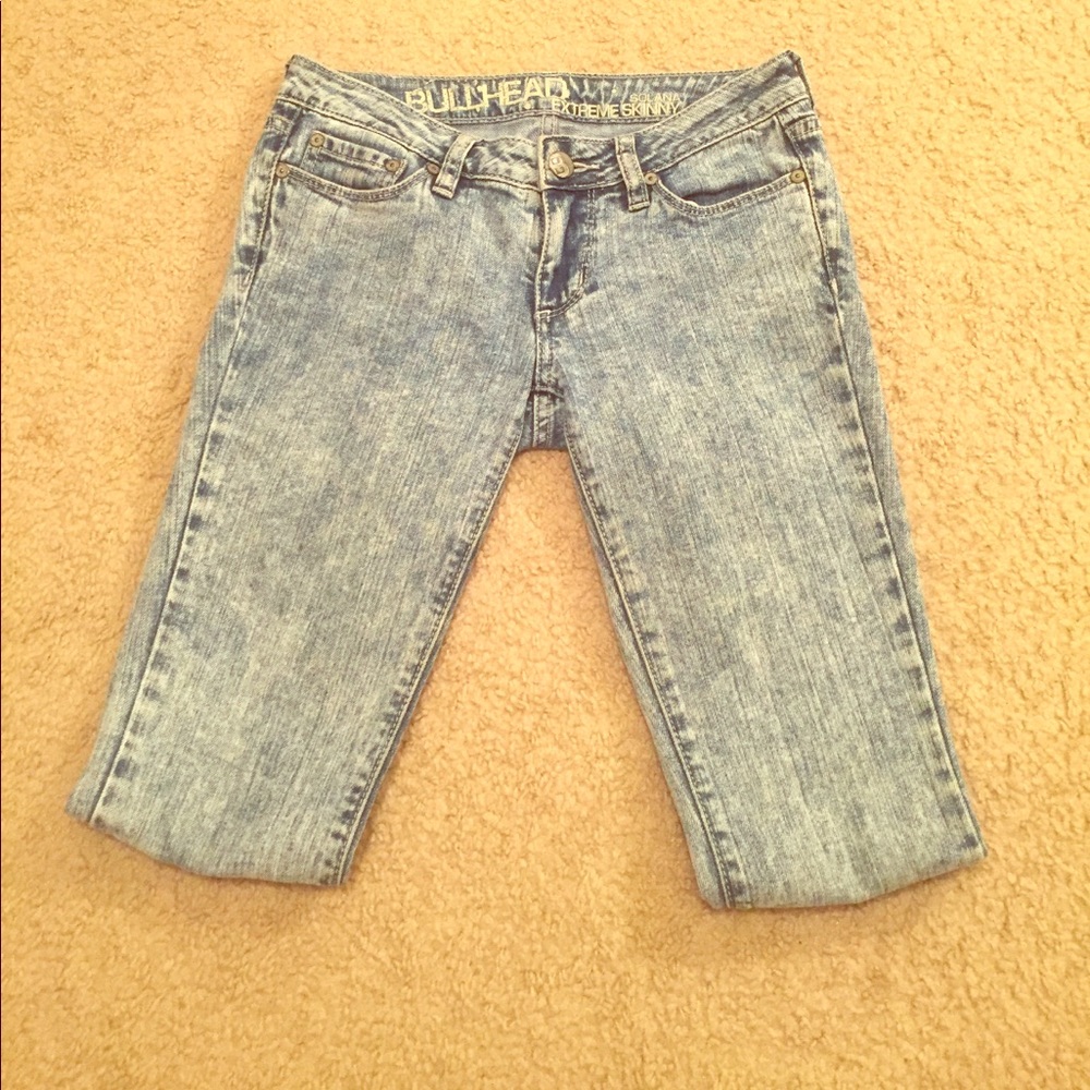 Denim skinny jeans