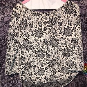 Black and white loft shirt