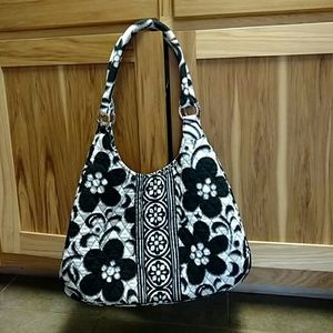 Vera Bradley Night and Day purse black white