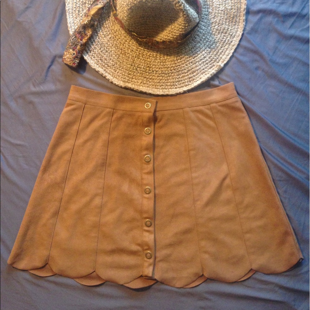 Suede Mini Skirt