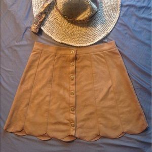 Suede Mini Skirt