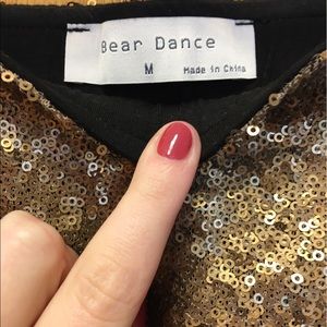 Skirts - Gold Sequin Mini- Never Worn! Skirts - Gold Sequin Mini- Never Worn!