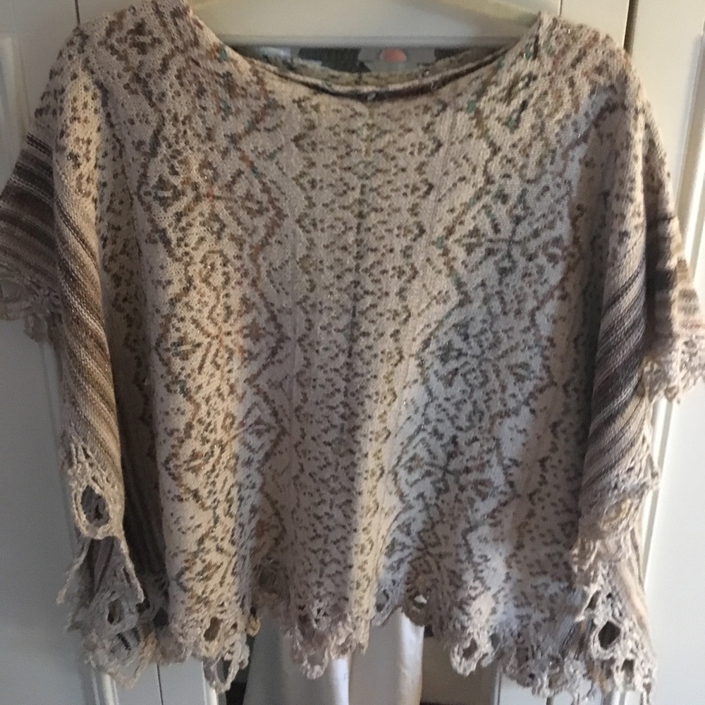 Free People poncho sweater
