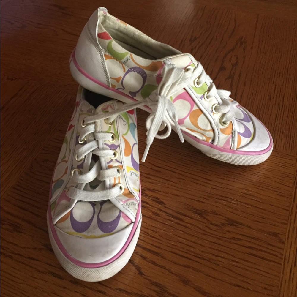 Colorful coach sneakers