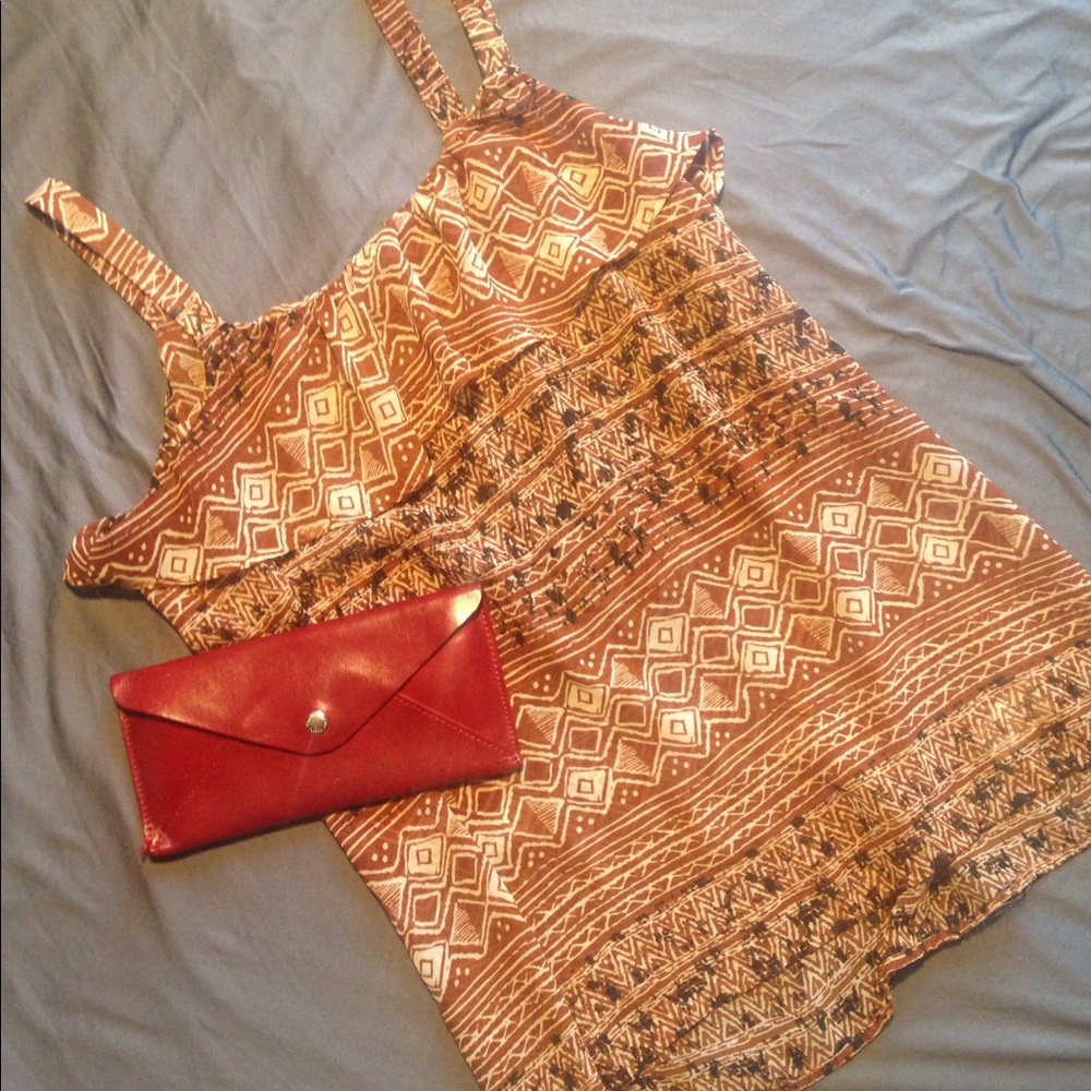 Thin and Flowing Tribal Tank