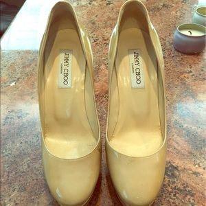 Jimmy Choo Patent Leather Platform Heels Size 40