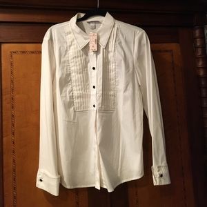 Tuxedo Blouse