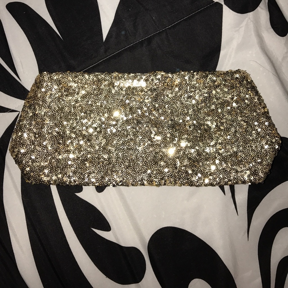 Sparkly Gold Victoria's Secret Clutch