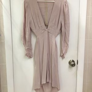 V-Neck Dress in Blush