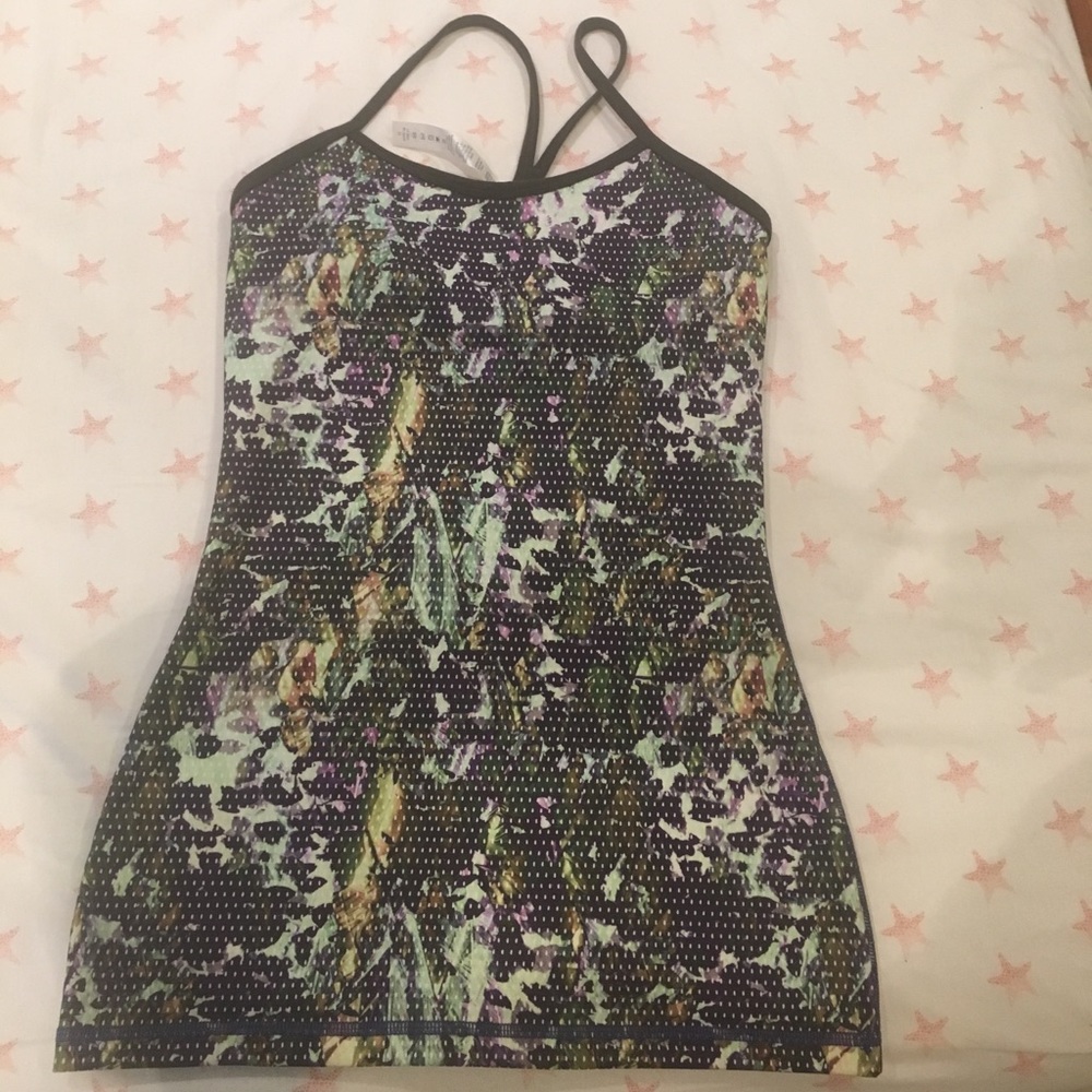 Lululemon floral tank top