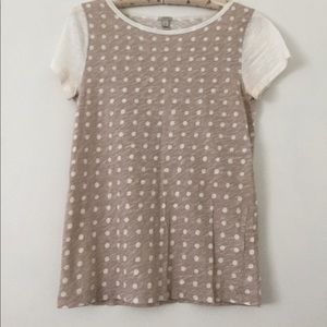 J. Crew Polka Dot Tee