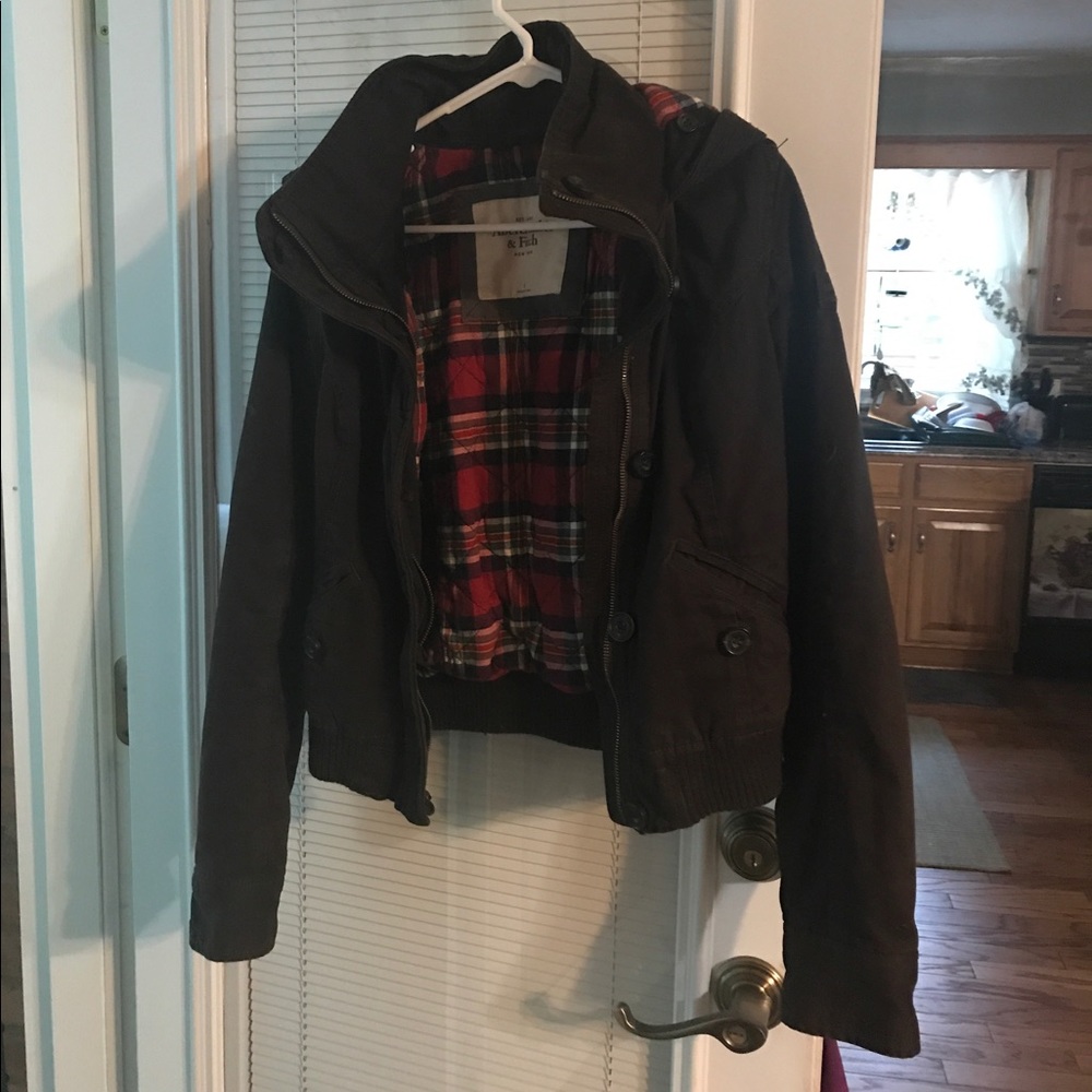 Brown Abercrombie & Fitch jacket