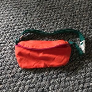 neon american apparel fanny pack
