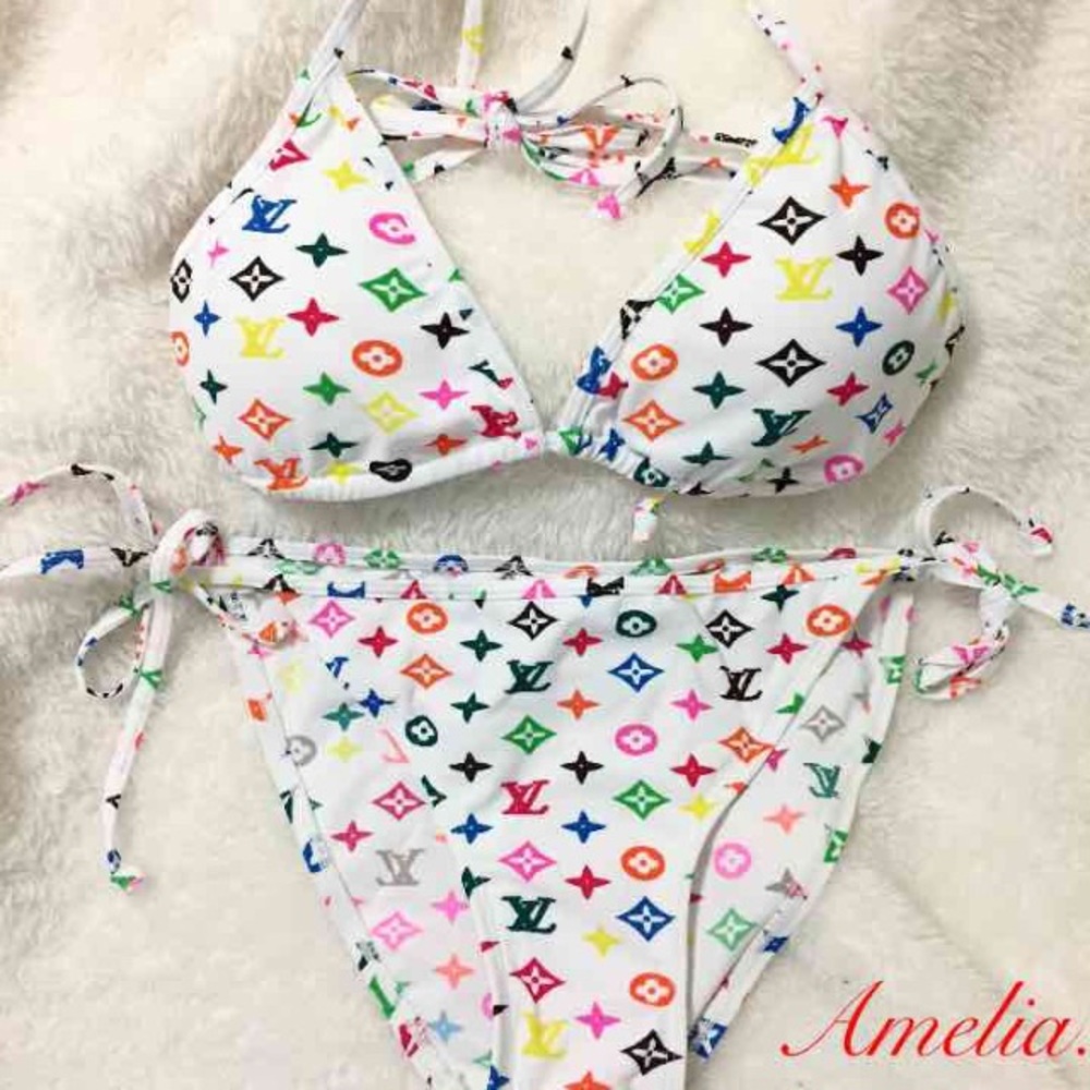 White Monogram Bikini