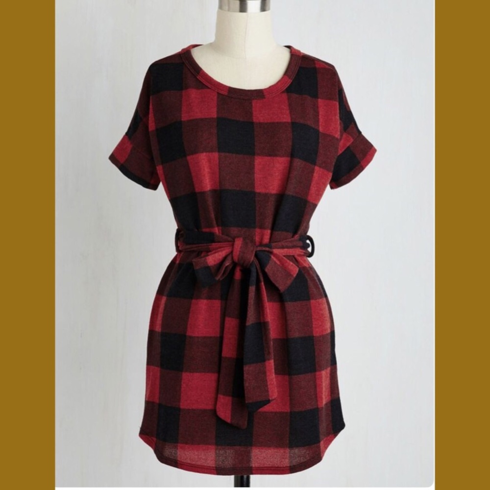 ✌🏻ModCloth Plaid Rock Legend Tunic ✌🏻