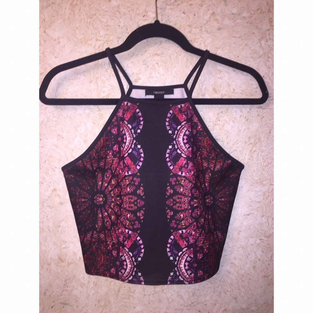 ♡ High Neck Crop Top ♡