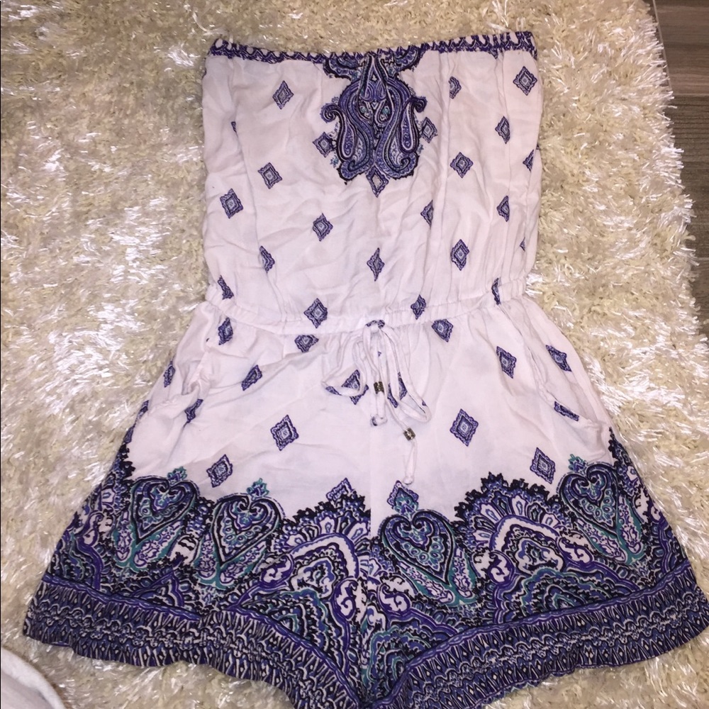Angie strapless romper