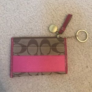 Authentic Coach Keychain Wallet