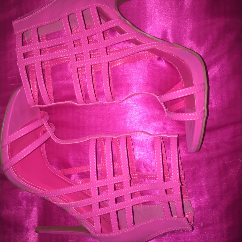 Brand new open toe heels.