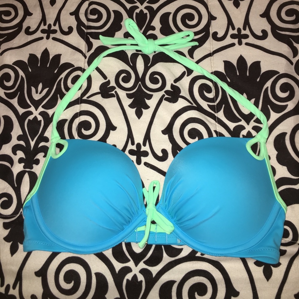 Electric Blue Bikini Top