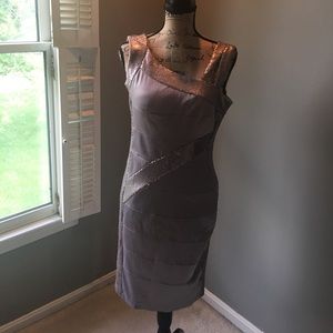 SILVER /GRAY COCKTAIL DRESS
