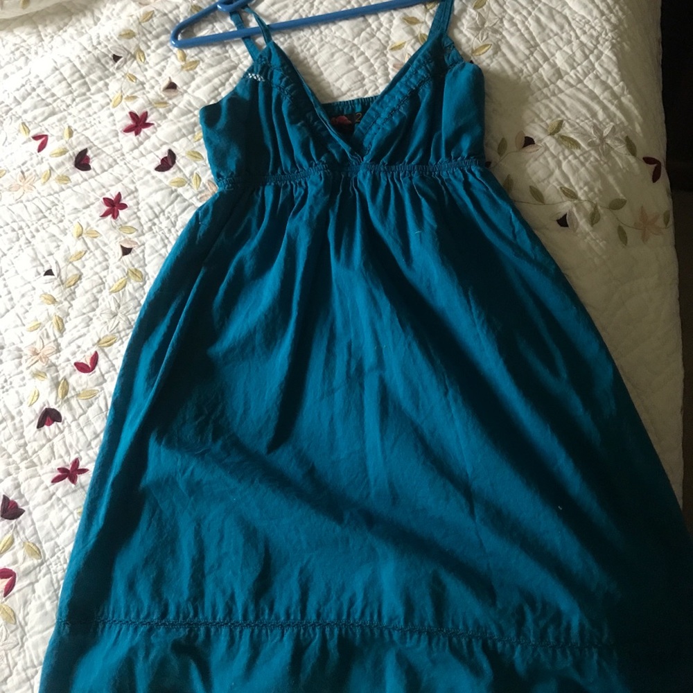 dark turquoise sundress