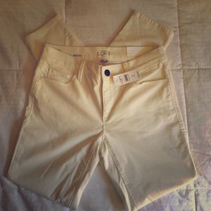 Ann Taylor Loft Modern Skinny Corduroys