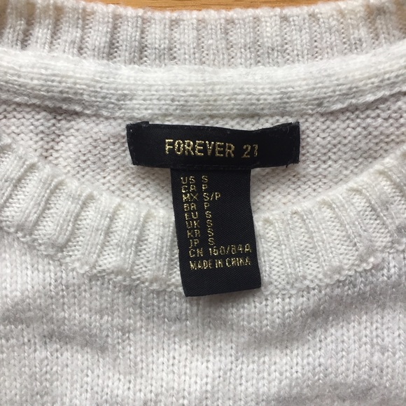 Forever 21, Size Small, White Penguin Sweater - Picture 3 of 6
