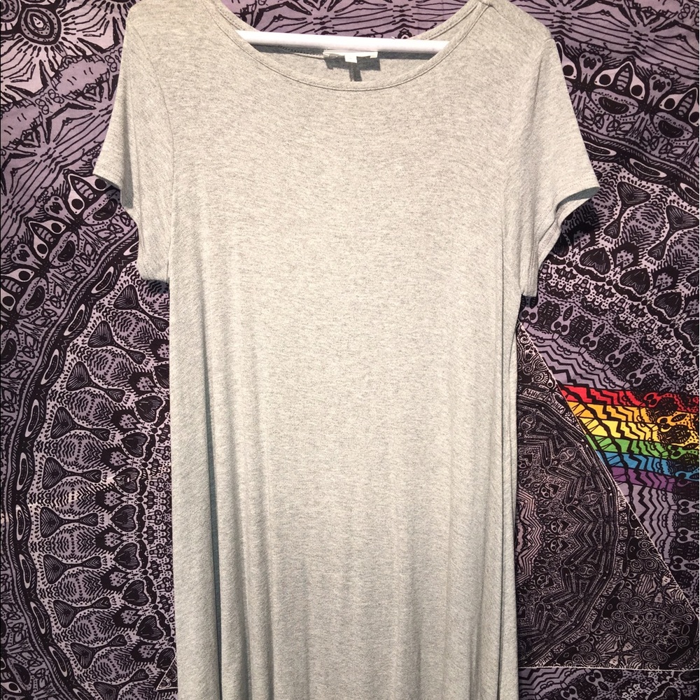 Gray t-shirt dress