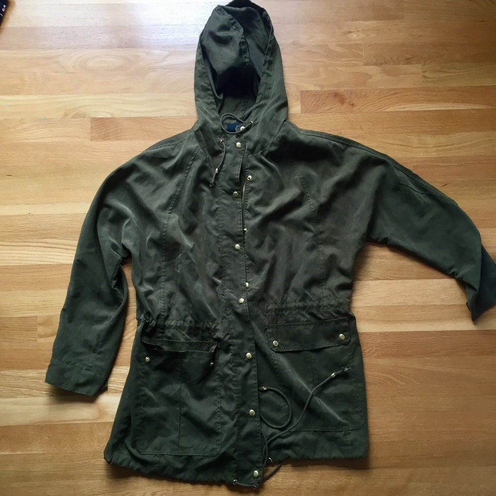 Medium Green Forever 21 Military Jacket