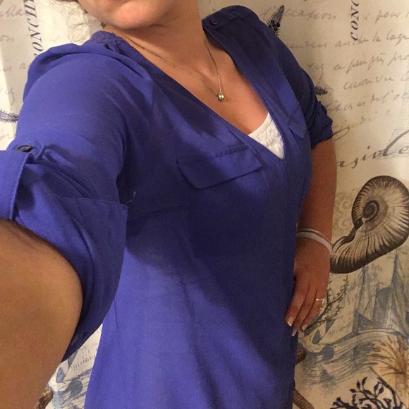 Indigo/purple Candie's Tunic - Picture 1 of 5
