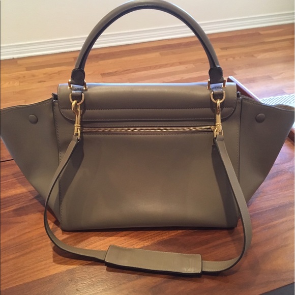 Celine Taupe Trapeze Handbag - Picture 2 of 8