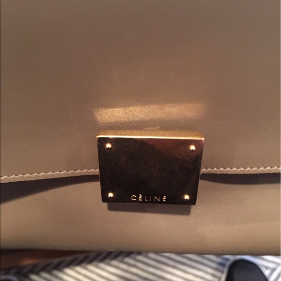 Celine Taupe Trapeze Handbag - Picture 3 of 8