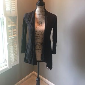 BLACK OVERSIZED CARDIGAN