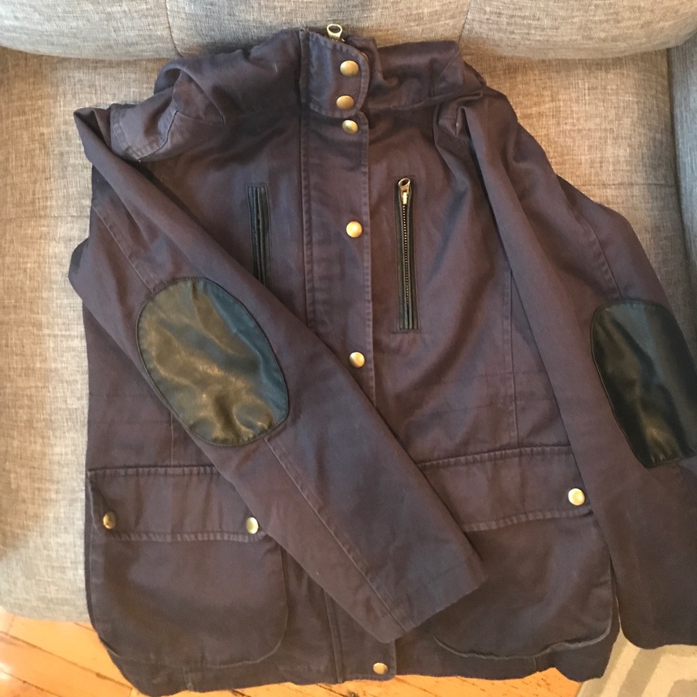 Navy Topshop women's field jacket