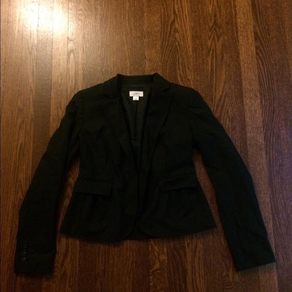 Black Ann Taylor Loft business jacket - size 4