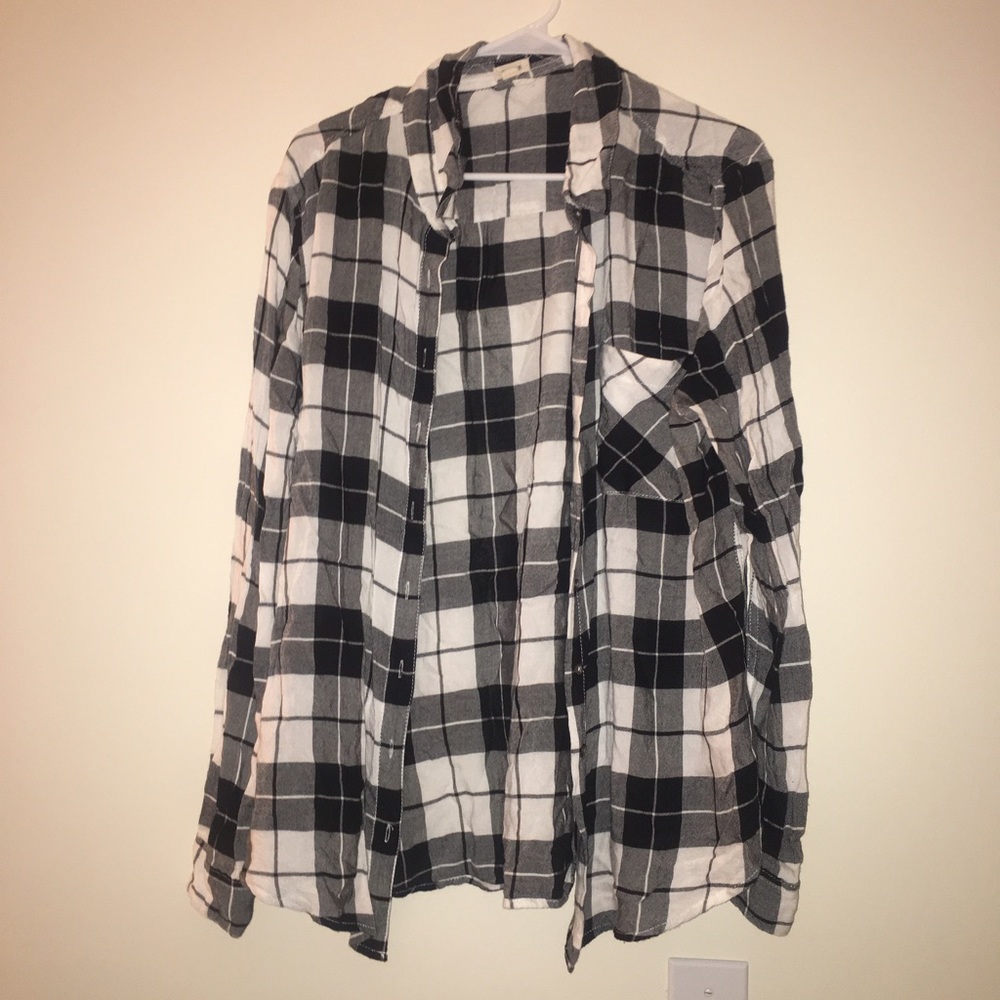 Black and white flannel