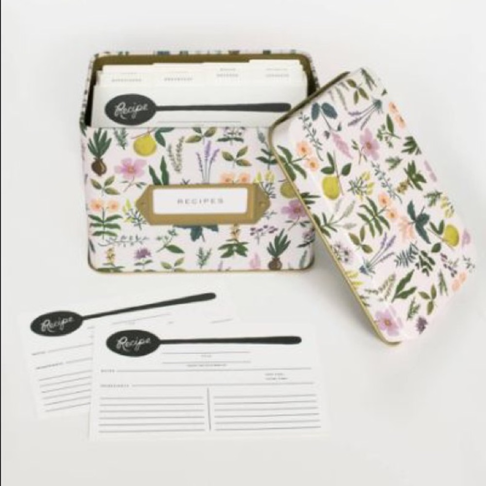 Rifle paper co Herb garden recipe box