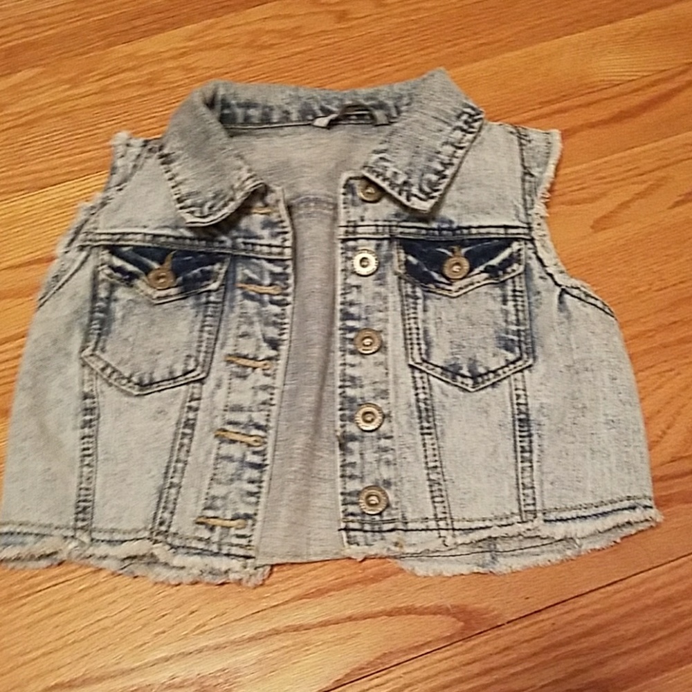 Jean cut off jacket