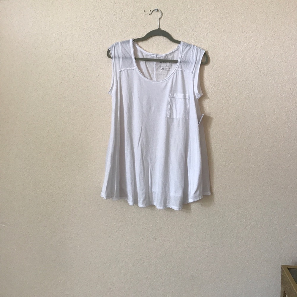 Free People white shirt / tank