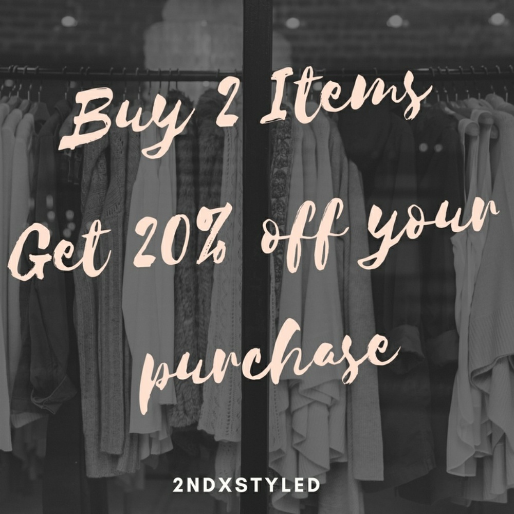 Buy 2 Get 20% off