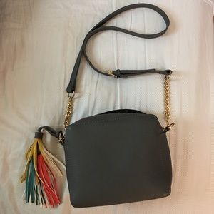 Beautiful boutique gray cross body brand new