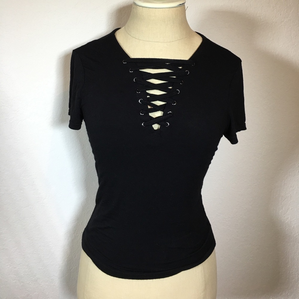 Lace up top