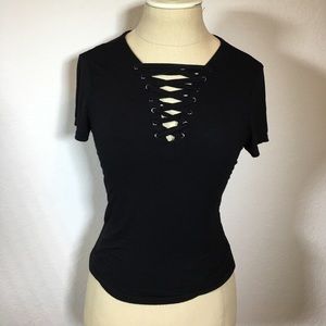Lace up top