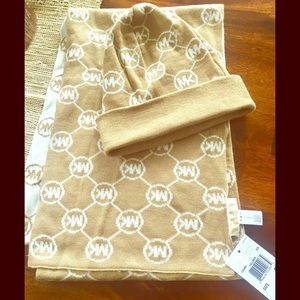 Michael Kors hat and scarf set. NWT